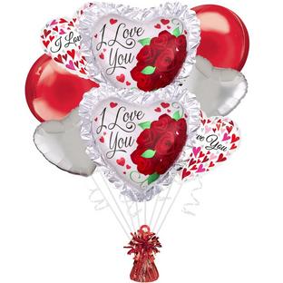 Ruffle I Love You Foil Balloon Bouquet